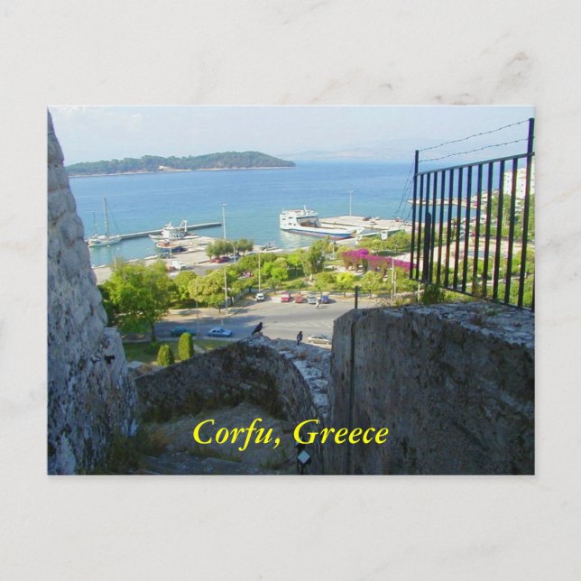 Corfu, Greece Postcard (Front)