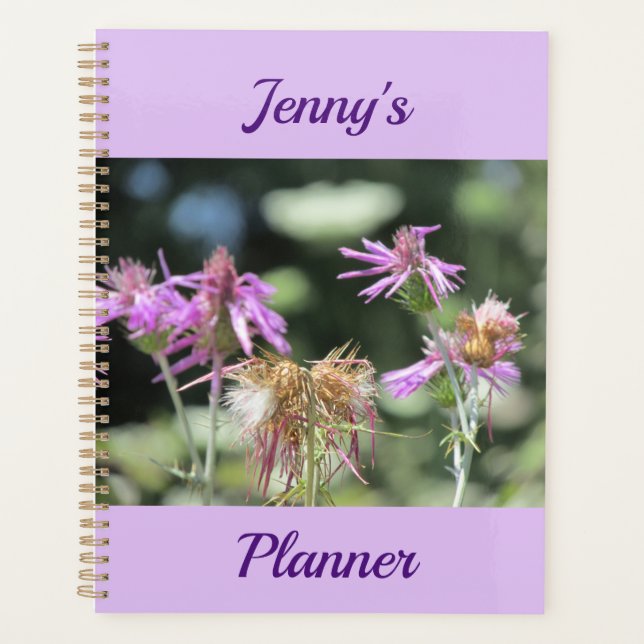 Corfu Lilac Wildflowers  Planner (Front)