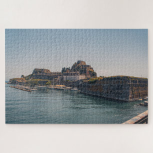 Corfu Old Fortress: A Majestic Landmark Overlookin Jigsaw Puzzle