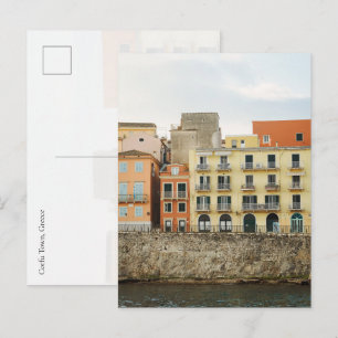 Corfu Old Town Venetian Wall, Greece Postcard