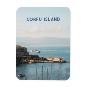 Corfu Town Harbour View, Travel Magnet