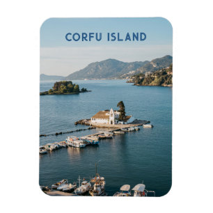 Corfu Town Vlacherna Monastery Travel Magnet