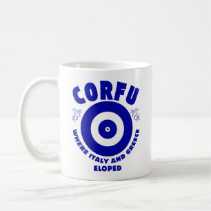 Corfu : where Italy and Greece eloped Coffee Mug