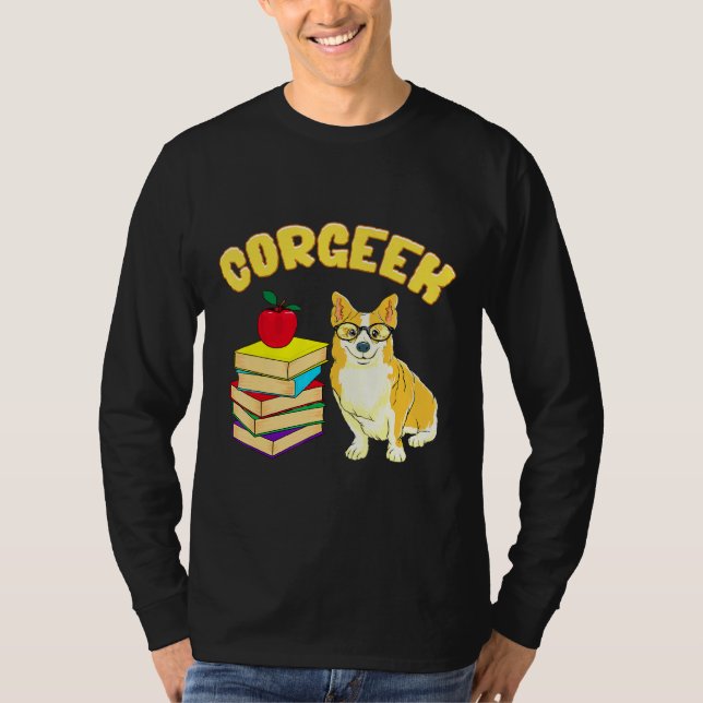 Corgeek Corgi Pun T-Shirt (Front)