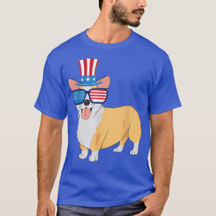 Corgi 4th of July American Puppy USA Dog Corgi Lov T-Shirt