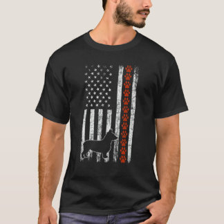 Corgi American Flag Corgi Men Women Fourth Of Jul T-Shirt