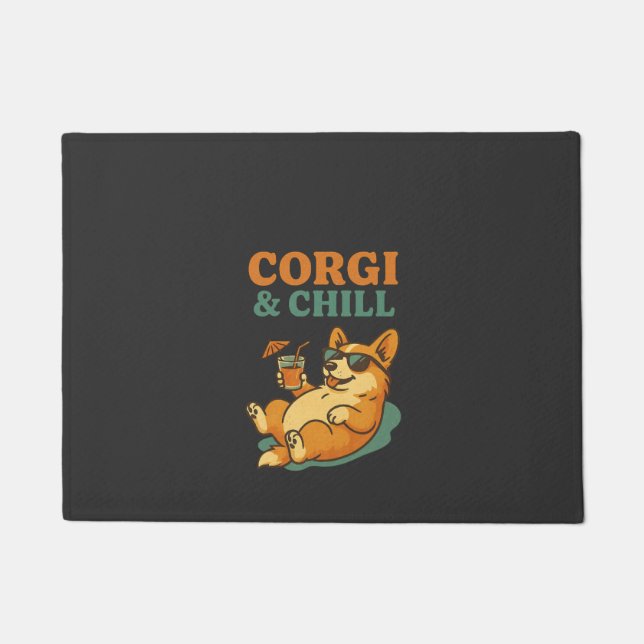 Corgi and Chill Doormat (Front)