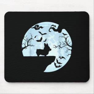 Corgi And Moon Halloween Mouse Mat