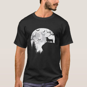 Corgi And Moon Halloween Pet T-Shirt