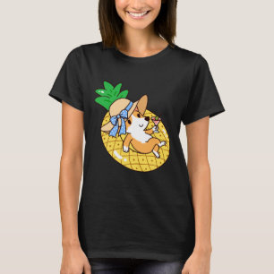 Corgi And Pineapple Pool Float T-Shirt