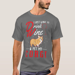 Corgi And Wine T-Shirt