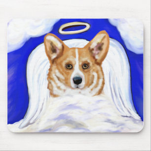 Corgi Angel Mouse Mat