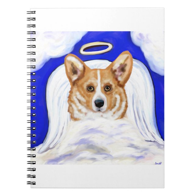 Corgi Angel Notebook (Front)