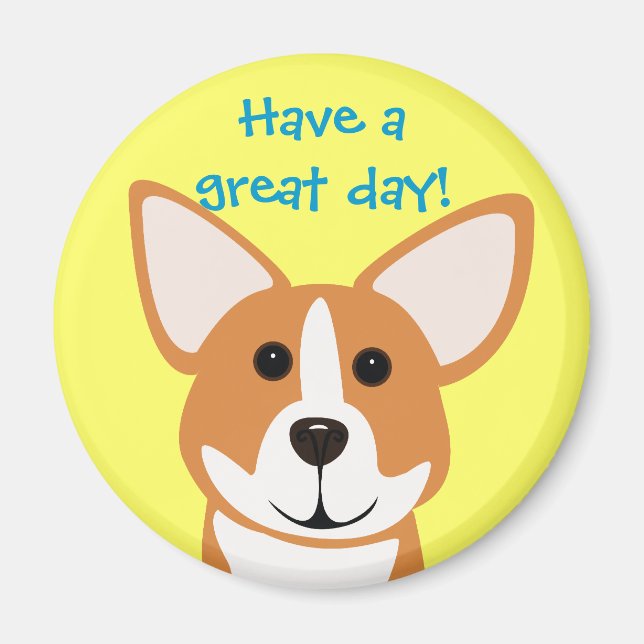 Corgi Art Magnet Greeting (Front)
