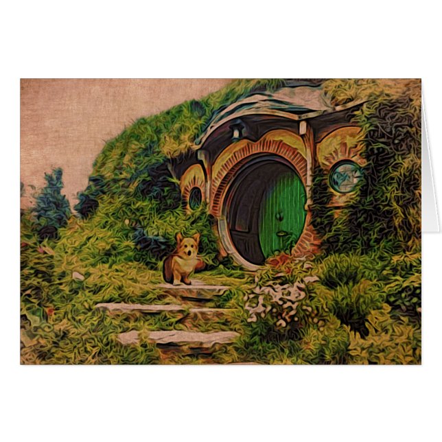 Corgi at Hobbiton (Front Horizontal)