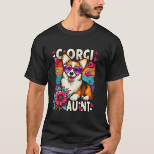 Corgi Aunt for Corgi Dog Pet Lovers T-Shirt