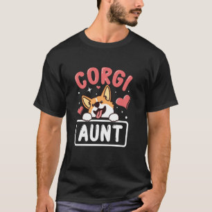 Corgi Aunt Funny Corgi Dog Lover T-Shirt
