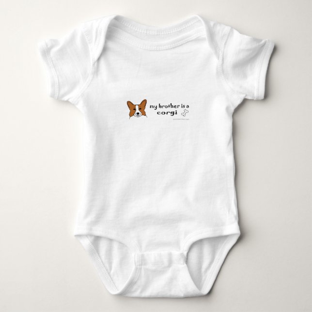 corgi baby bodysuit (Front)