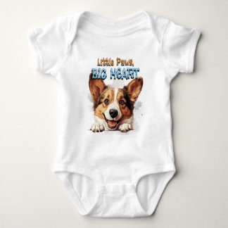 Corgi Baby Grow | Little Paws Big Heart Bodysuit