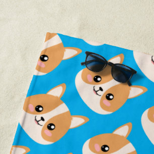 Corgi Beach Towel