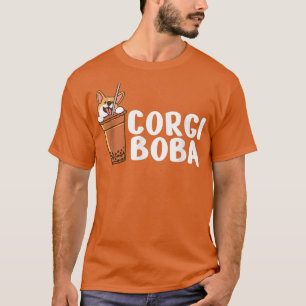 Corgi Boba, Dog Gifts For Kids, Men & Women, Funny T-Shirt