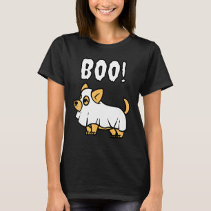 Corgi Boo Cute Dog Halloween T-Shirt