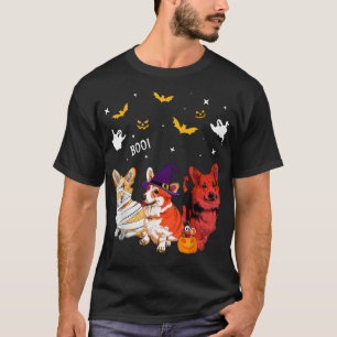 Corgi Boo Halloween Costume T-Shirt
