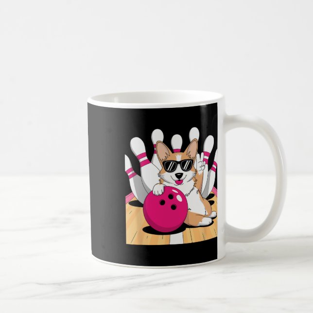Corgi Bowler Bowling Tenpin  Coffee Mug (Right)