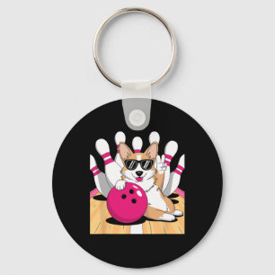 Corgi Bowler Bowling Tenpin Key Ring