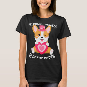 Corgi Breakin Hearts Blastin Farts Valentines Day T-Shirt