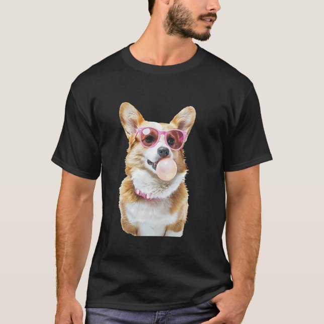 Corgi Bubble Gum T-Shirt (Front)
