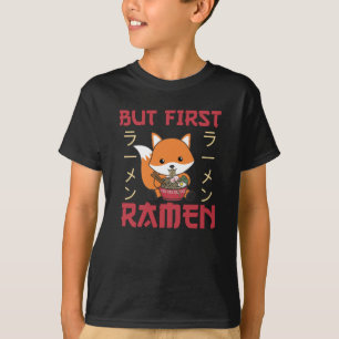 Corgi But First Ramen Sweet Kawaii Noodle Dogs T-Shirt