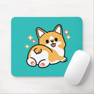 Corgi Butt and Nap Vibes – Cute Sleeping Dog Mouse Mat