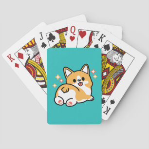 Corgi Butt and Nap Vibes – Cute Sleeping Dog Playing Cards