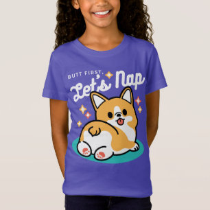 Corgi Butt and Nap Vibes – Cute Sleeping Dog T-Shirt