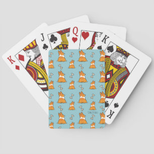 Corgi Butt Bicycle Premium Playing Cards