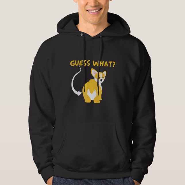 Corgi Butt Dog Dog Hoodie (Front)