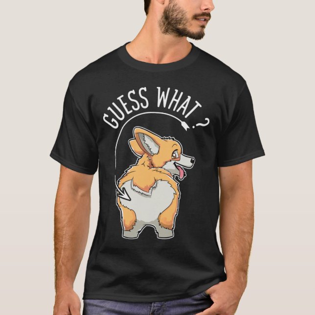Corgi Butt Funny Corgis Dog Puppy  Tees (Front)