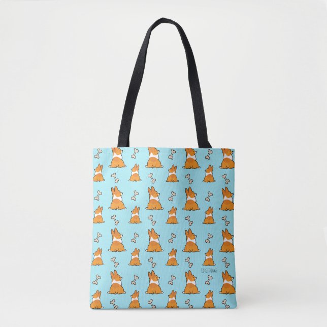Corgi Butt Premium Tote Bag (Front)