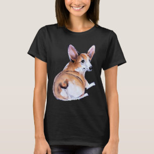 Corgi Butt Sumie And Watercolor Painting 754 T-Shirt