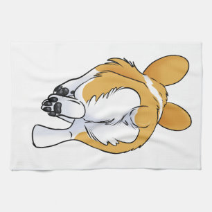 Corgi Butt Tea Towel