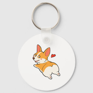 Corgi Butts Key Ring