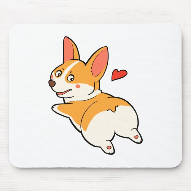 Corgi Butts Mouse Mat (Front)