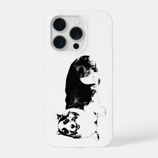 Corgi Calm In Your Hand iPhone Case (Back)