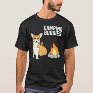 Corgi Camping Buddies Dog Camper T-Shirt