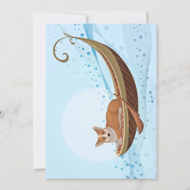 “Corgi Canoe” Save The Date (Front)