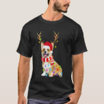 Corgi Christmas 2021 Lights Santa Reindeer T-Shirt<br><div class="desc">Corgi Christmas 2021 Lights Santa Reindeer</div>