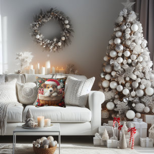 Corgi Christmas Cuteness Cushion