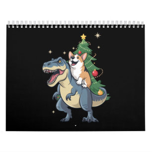 Corgi Christmas Dinosaur Tree Rex Holiday Xmas Calendar