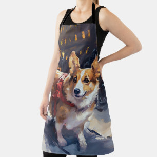 Corgi Christmas Festive Season Apron